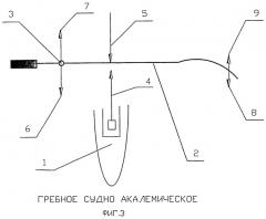 Гребное судно академическое (патент 2457978)