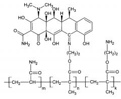 Полимерные кетиминовые производные антибиотика доксициклина (патент 2552620)