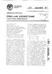 Устройство для анализа качества слоя угля на ленте конвейера (патент 1251959)