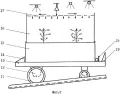 Многоярусная светоустановка для выращивания предбазисного оздоровленного семенного картофеля и другой сельскохозяйственной продукции (патент 2258352)