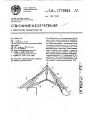 Рабочее оборудование гидравлического экскаватора (патент 1719554)