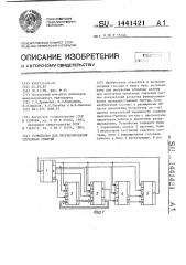 Устройство для прогнозирования случайных событий (патент 1441421)