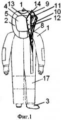 Герметичный изолирующий костюм спасателя (патент 2506102)