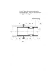 Способ защиты токоизолирующего соединения двух участков трубопровода от внутренней коррозии (патент 2587735)