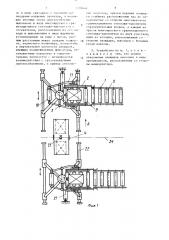 Устройство для загрузки штучных грузов в этажерки подвесного конвейера (патент 1502444)