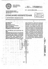 Устройство для обработки почвы (патент 1702889)