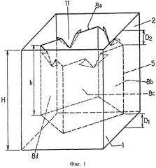 Гибкий контейнер для упаковки твердых сыпучих материалов и способ его использования (патент 2530838)