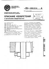 Устройство для топливно-кислородной продувки металла в конвертере (патент 1081214)