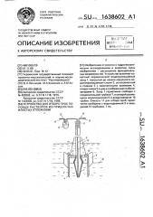 Устройство для отбора проб поровых растворов из придонных илистых отложений (патент 1638602)