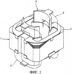 Узел статора электродвигателя в сборе и способ его изготовления (патент 2280935)
