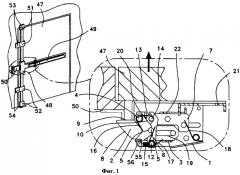 Блочный механизм запирающей защелки (патент 2362860)