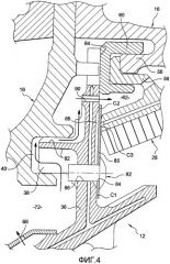 Уплотнение кольца ротора в ступени турбины (патент 2476710)