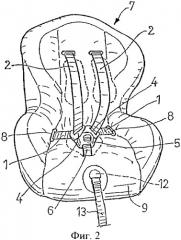 Устройство безопасности для детских кресел, применяемых в автомобилях (патент 2355588)