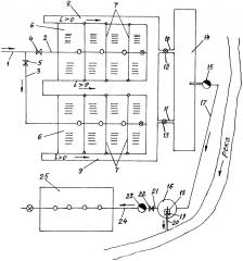 Оросительная система с использованием дренажных животноводческих стоков (патент 2622903)