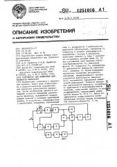 Устройство для измерения длительности импульсов (патент 1251016)