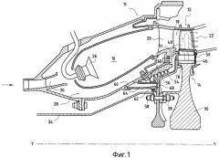 Газотурбинный двигатель, например авиационный турбореактивный двигатель (патент 2373402)