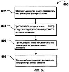 Расширяемый предварительный визуализатор объекта в браузере-оболочке (патент 2464625)