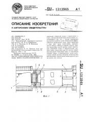 Сооружение для пропуска льда через гидросооружение (патент 1313948)