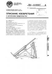 Устройство для загрузки штучных грузов в транспортное средство с боковым дверным проемом (патент 1219507)