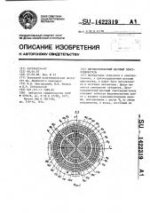 Двухкоординатный шаговый электродвигатель (патент 1422319)