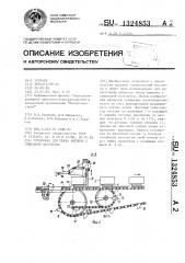 Установка для съема кирпича с сушильной вагонетки (патент 1324853)