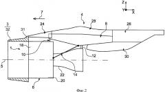 Опорная рама корпуса вентилятора, установленная на пилоне крепления и на воздухозаборнике гондолы (патент 2468963)