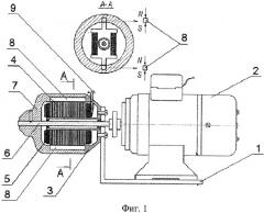 Импульсный электромеханический источник питания (патент 2340996)