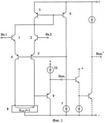 Комплементарный дифференциальный усилитель (патент 2411639)