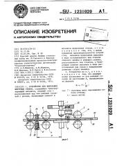 Устройство для вырезания фигурных стекол (патент 1231020)