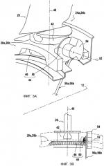 Турбовинтовой двигатель и устройство управления для ориентирования лопаток вентилятора турбовинтового двигателя (патент 2562896)