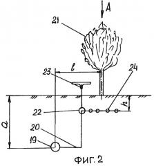 Система внутрипочвенного орошения для плодово-ягодных и лесных культур (патент 2494611)