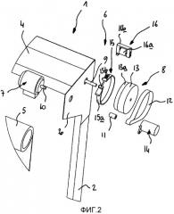 Устройство привода механизированной двери с гибким занавесом, препятствующее опусканию (патент 2516132)