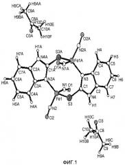 Биядерные нитрозильные комплексы железа с бензазагетероциклическими производными, способ их получения (патент 2441872)