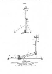 Способ монтажа гибкой тяжеловесной конструкции и устройство для его осуществления (патент 1039869)