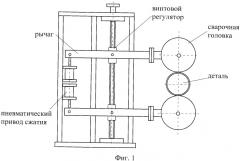Привод сжатия электроконтактной установки для восстановления деталей (патент 2340433)
