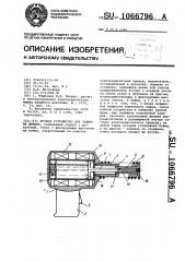 Ручное устройство для забивки дюбеля (патент 1066796)