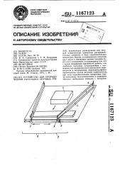 Устройство для упорядоченной раскладки штучных грузов (патент 1167123)