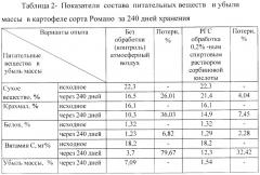 Способ хранения картофеля в регулируемой газовой среде и устройство для его осуществления (патент 2444175)