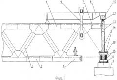 Устройство для выборки прогиба консоли собираемого внавес пролетного строения моста (патент 2308563)