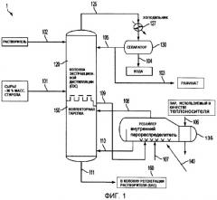 Способ и устройство для усовершенствованной экстракционной дистилляции путем подачи водяного пара в ребойлер, связанный с колонной экстракционной дистилляции (патент 2535683)