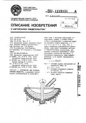 Устройство для разбрызгивания жидкости (патент 1219151)