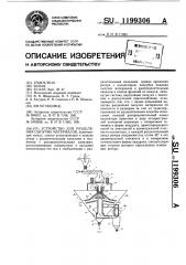 Устройство для разделения сыпучих материалов (патент 1199306)