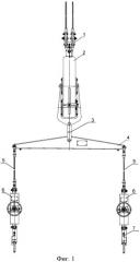 Траверса горизонтальной стыковки, блок задания нагрузки механизма балансировки траверсы, блок компенсации вектора нагрузки механизма балансировки траверсы, способ настройки балансировки траверсы (патент 2374164)