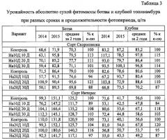 Способ увеличения продуктивности топинамбура (патент 2619306)