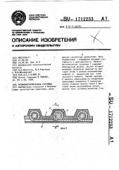 Резинометаллическая гусеница (патент 1712233)