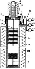 Вертикальный реактор синтеза счетного газа метана для измерения трития и радиоуглерода (патент 2370479)