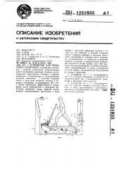 Устройство для тренировки лыжников (патент 1251935)