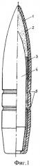 Бронебойно-зажигательная пуля с полимерной оболочкой (патент 2327947)