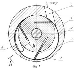 Пневматический пластинчатый двигатель (патент 2375585)