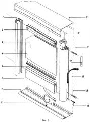 Вертикальный алюминиевый профиль для изготовления дверей шкафов-купе и/или офисных перегородок (варианты) (патент 2378472)